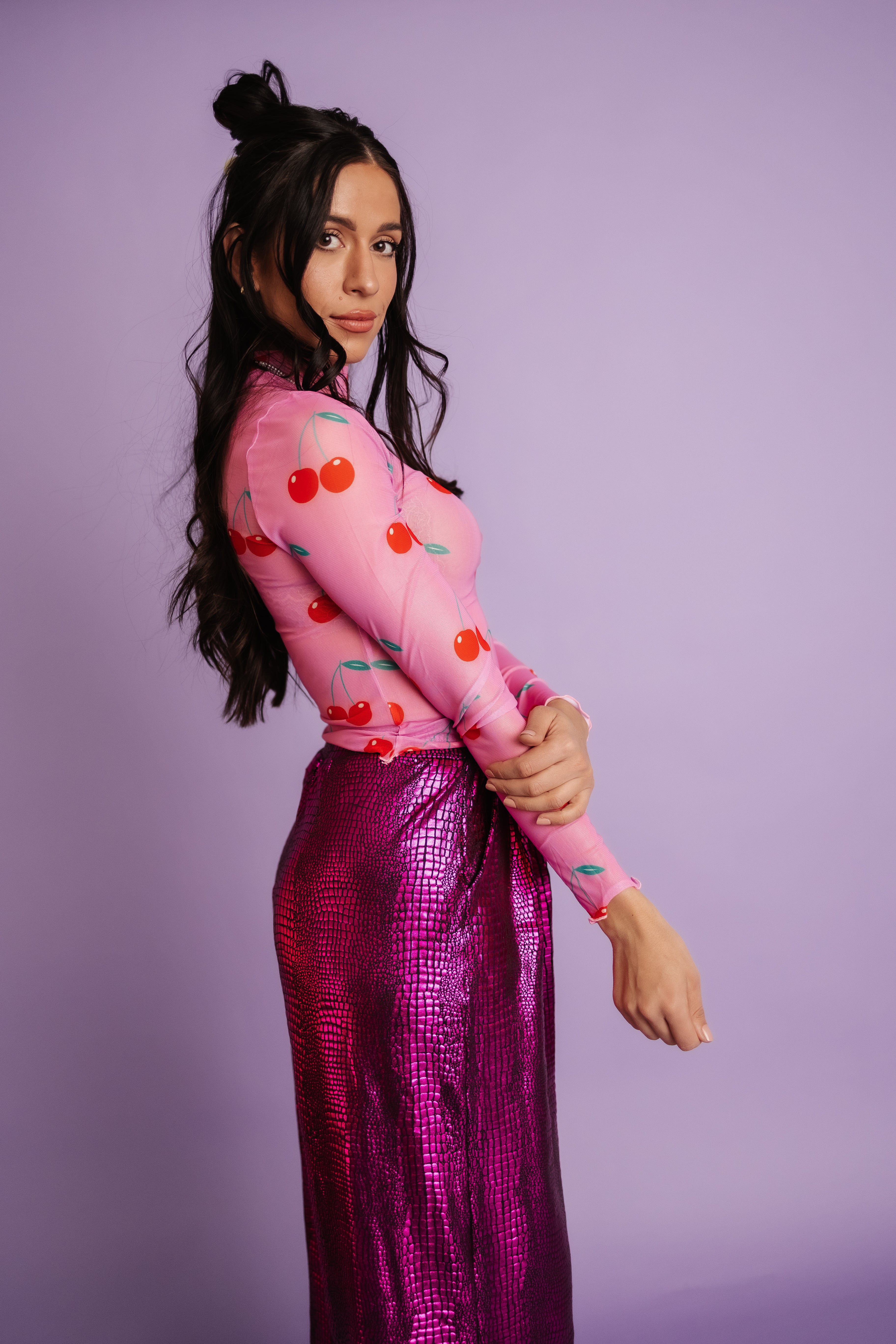 Sweet & Tart Cherry Mesh Top – WKND Chasers