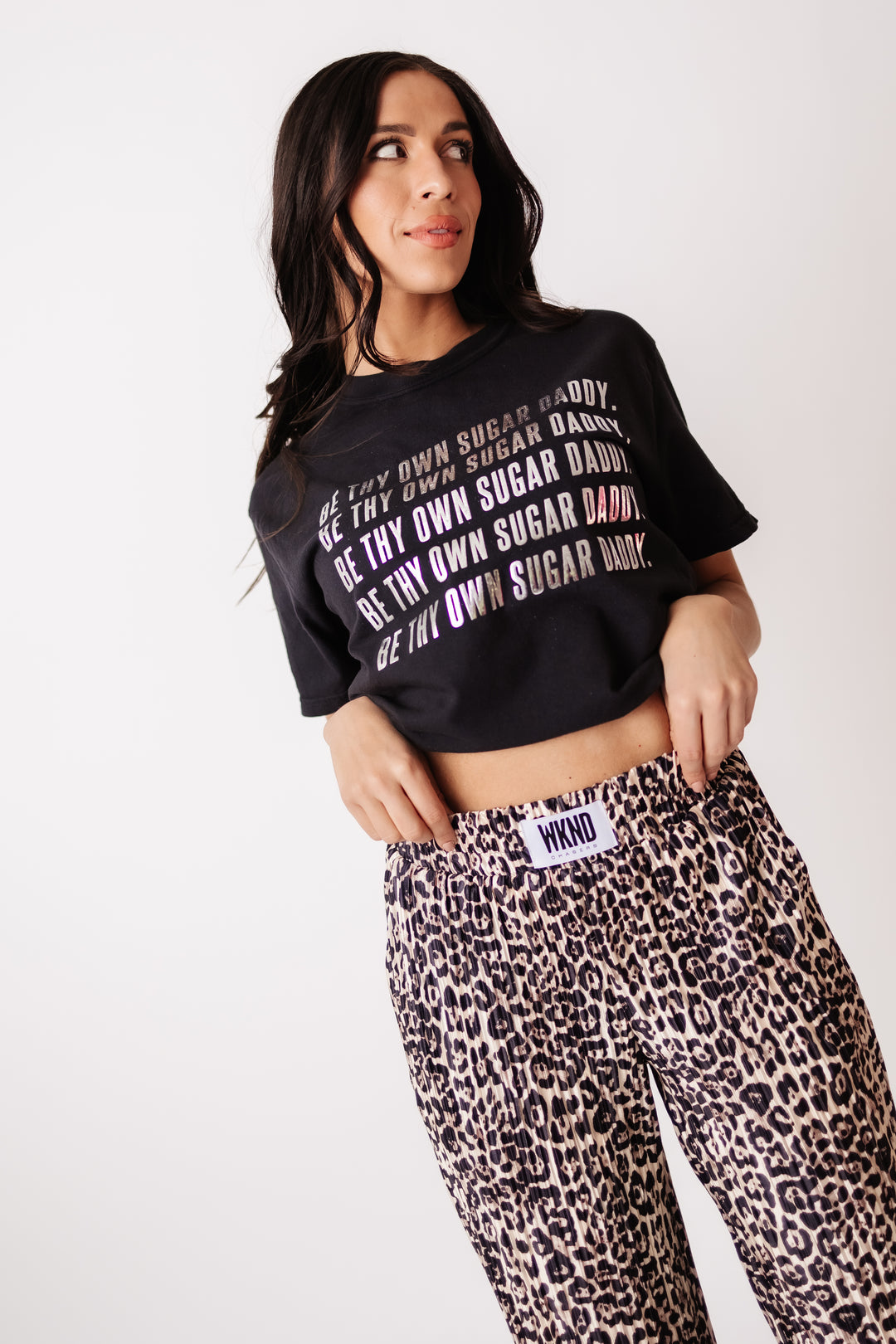 Leopard Plisse Pants [S-3X]