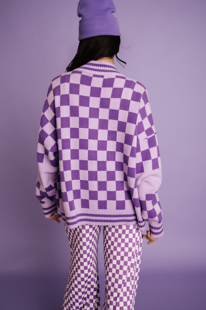 The Chexx Oversized Cardigan - Purple [S-3X]