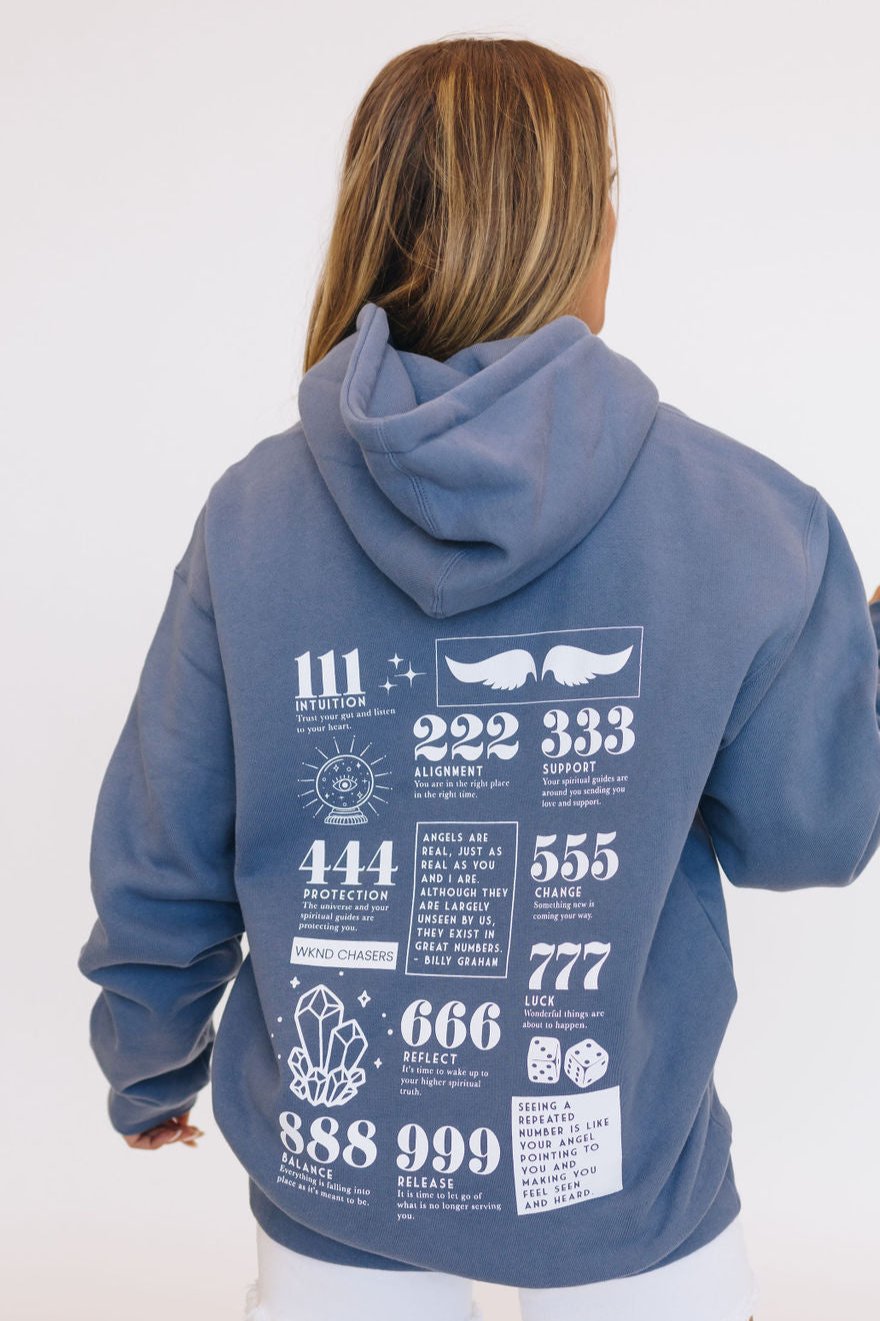 WKND Original Design: Angel Numbers Hoodie [S-3X] – WKND Chasers