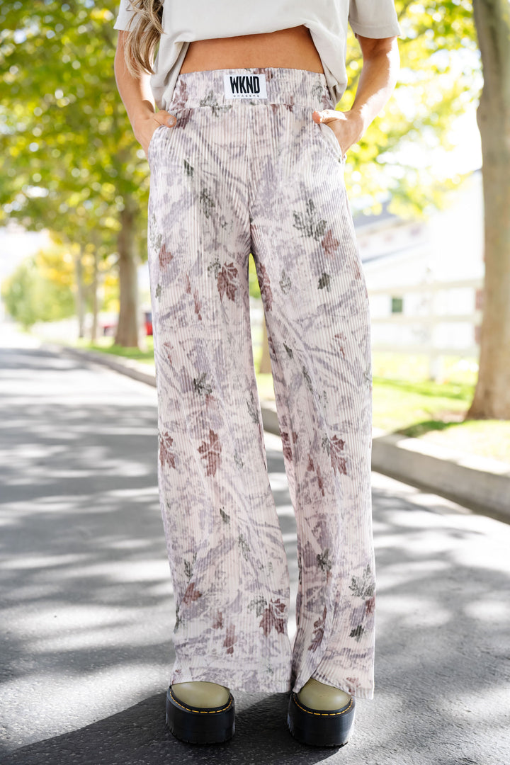 Wild WKND Camo Plisse Pants