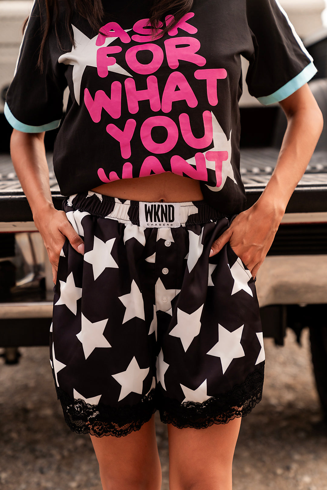 Star Struck Satin Shorts