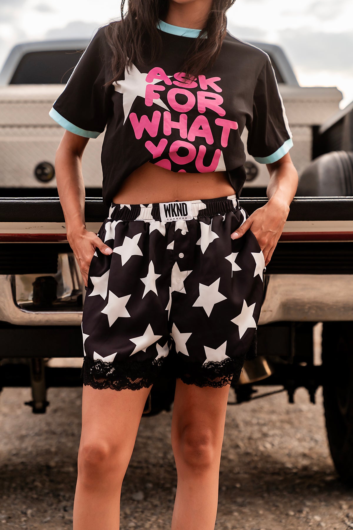 Star Struck Satin Shorts