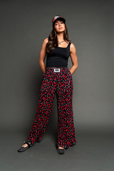Chili Pepper Plisse Pants