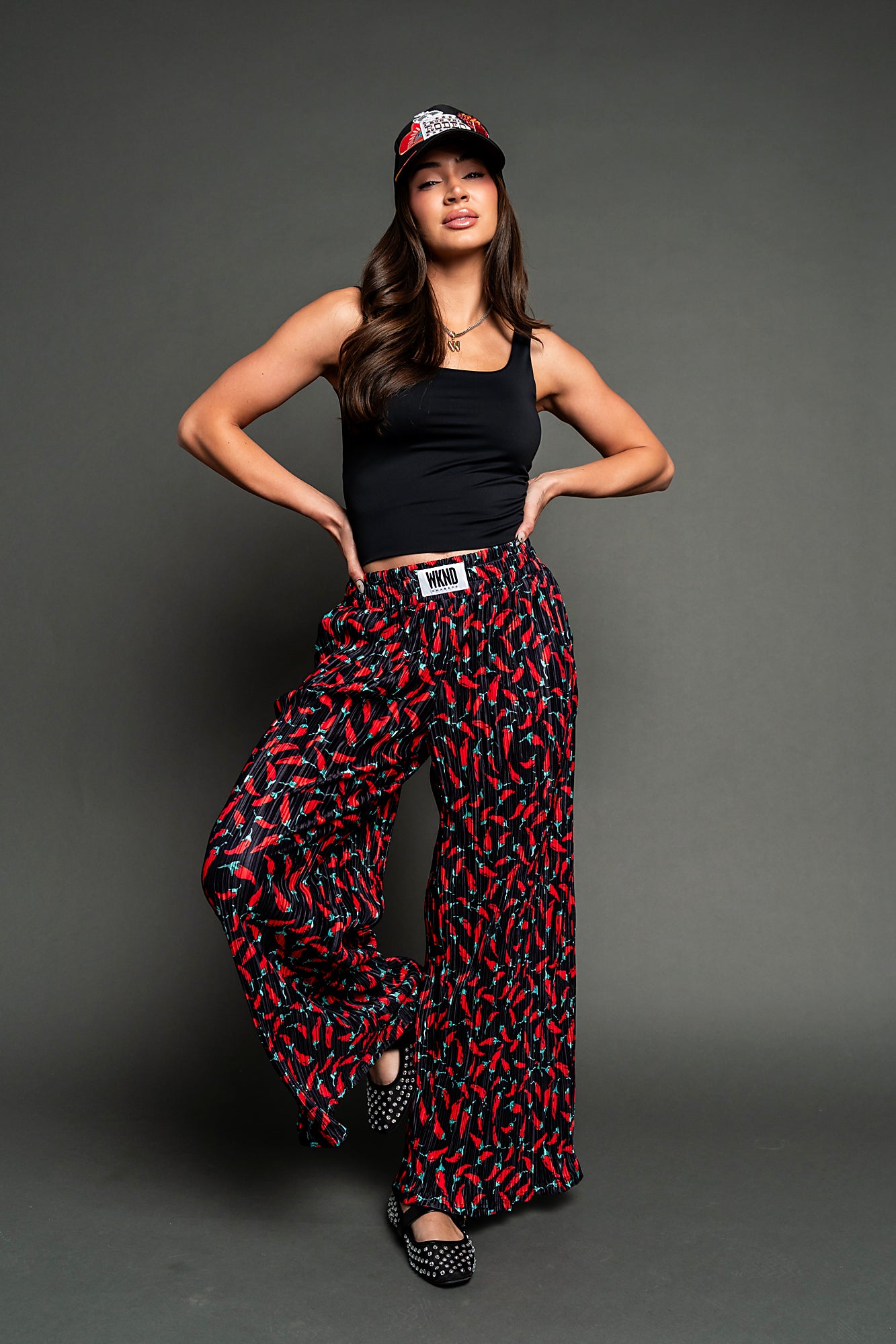Chili Pepper Plisse Pants – WKND Chasers