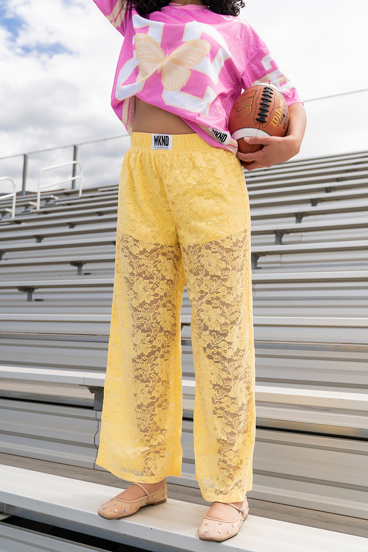 Stardust Lace Pants - Butter Yellow