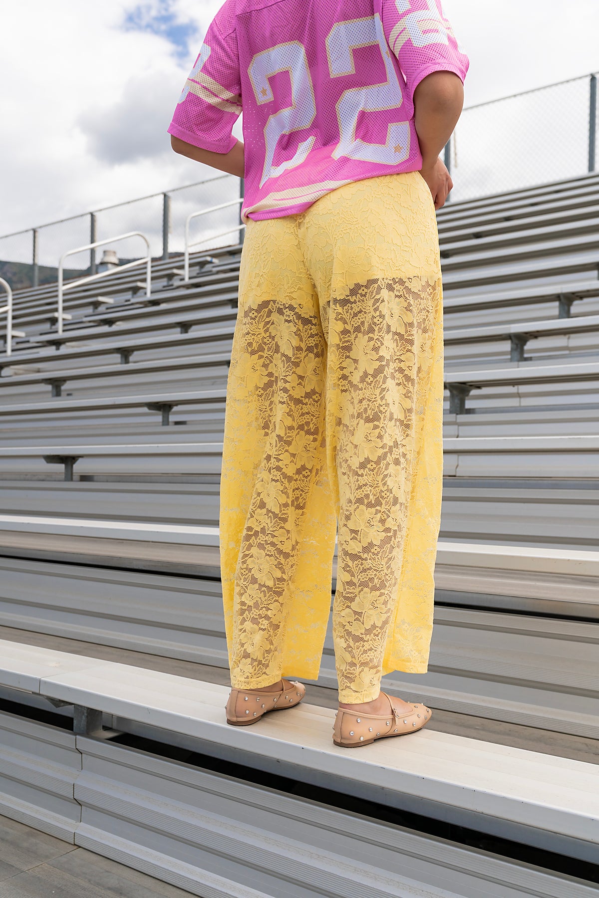 Stardust Lace Pants - Butter Yellow
