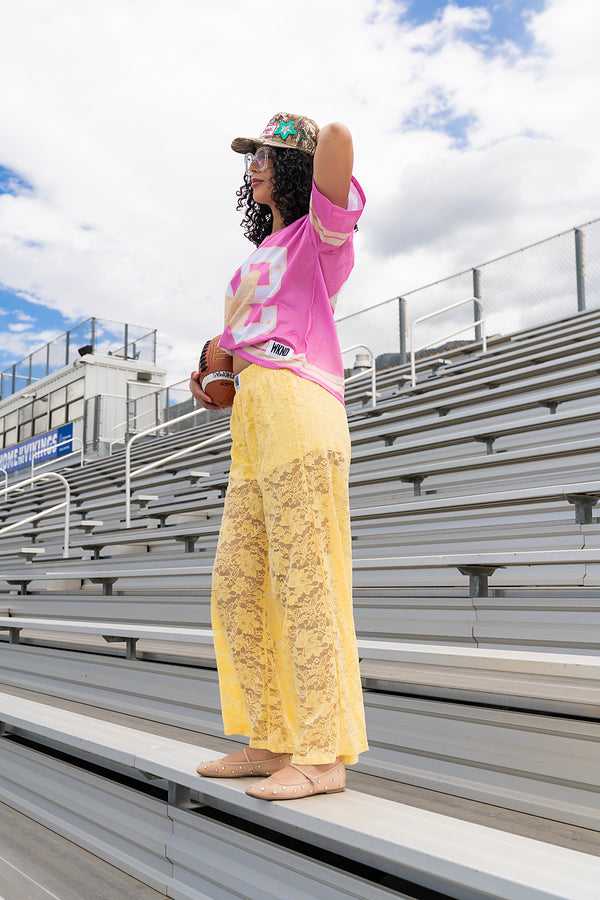 Stardust Lace Pants - Butter Yellow
