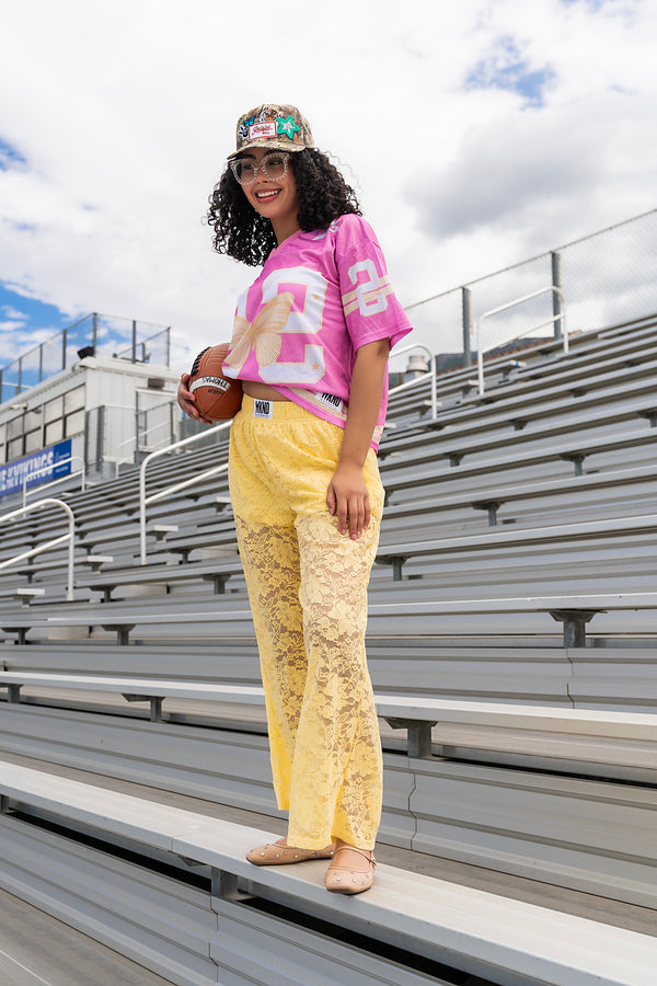 Stardust Lace Pants - Butter Yellow