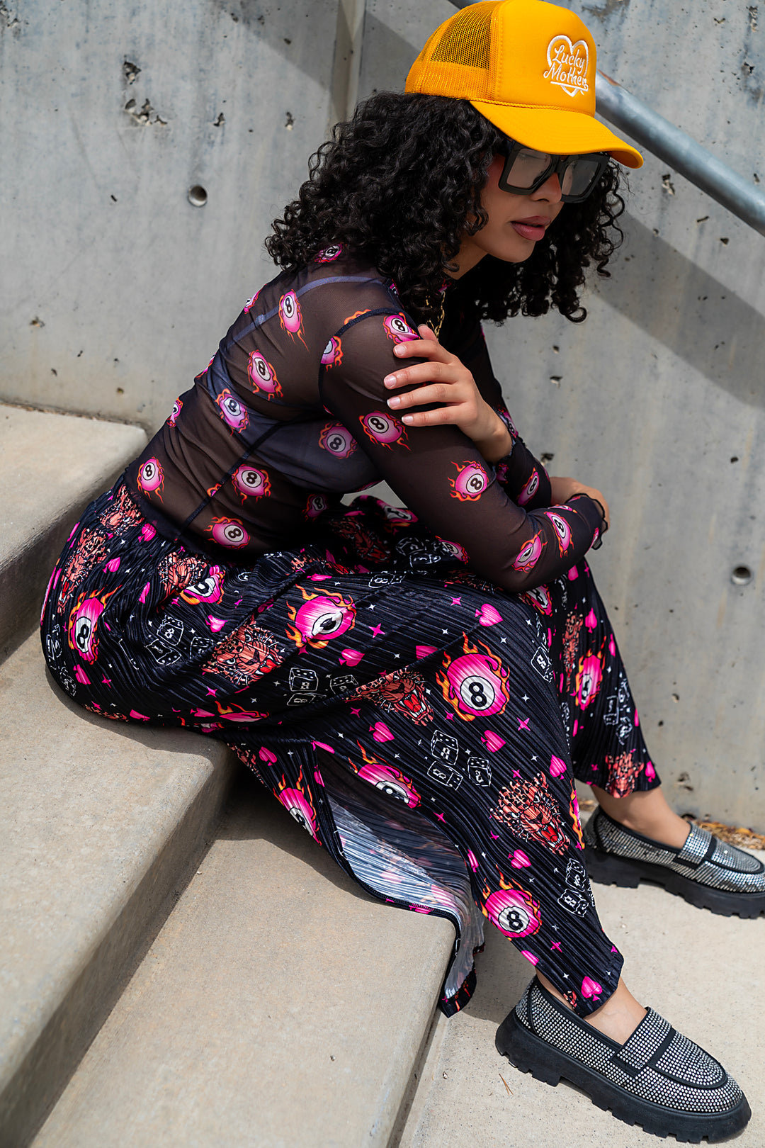 Wild Card Plisse Skirt
