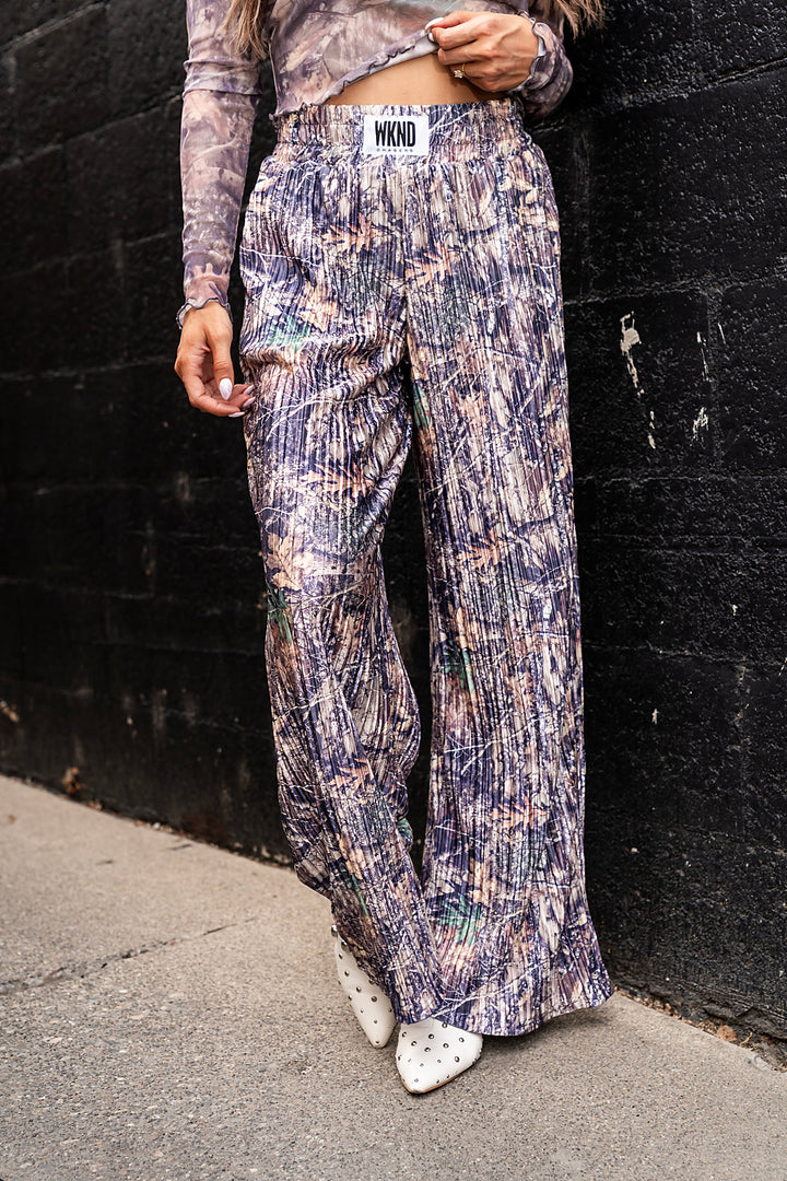 Off the Trail Camo Plisse Pants