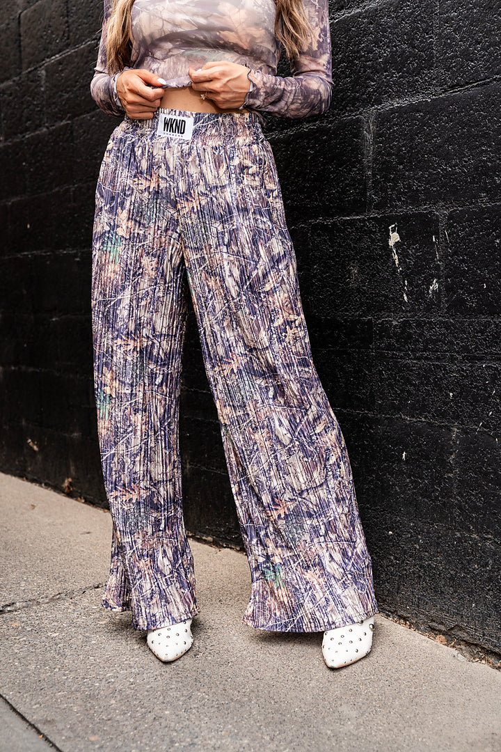 Off the Trail Camo Plisse Pants