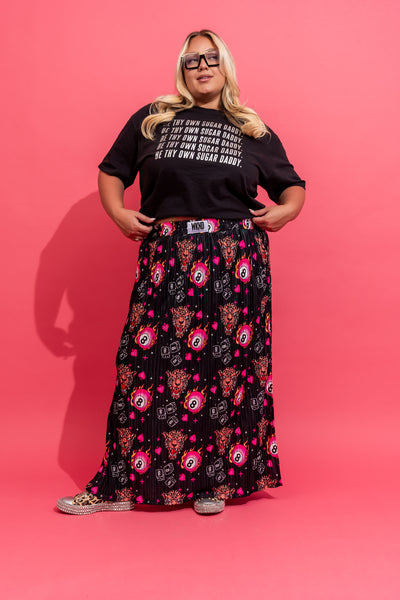 Wild Card Plisse Skirt