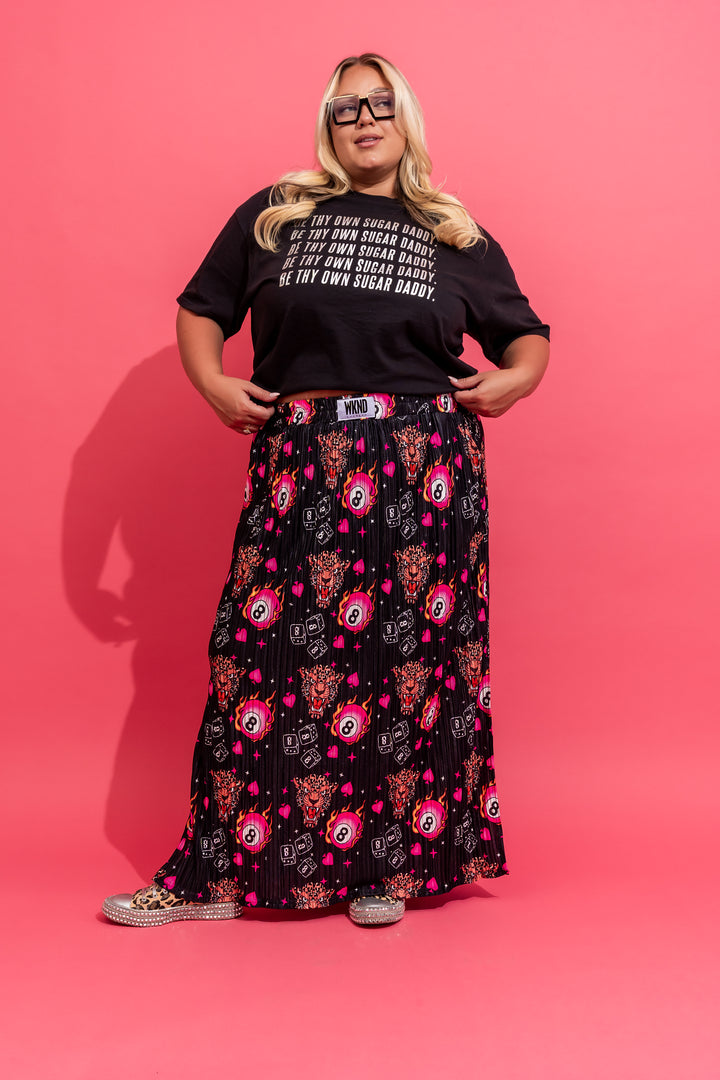 Wild Card Plisse Skirt