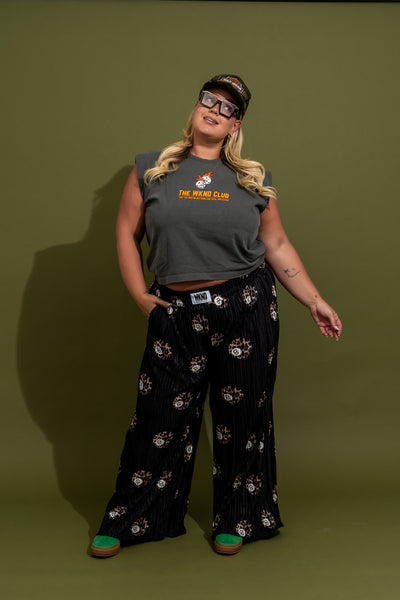 She's Lucky 8 Ball Plisse Pants