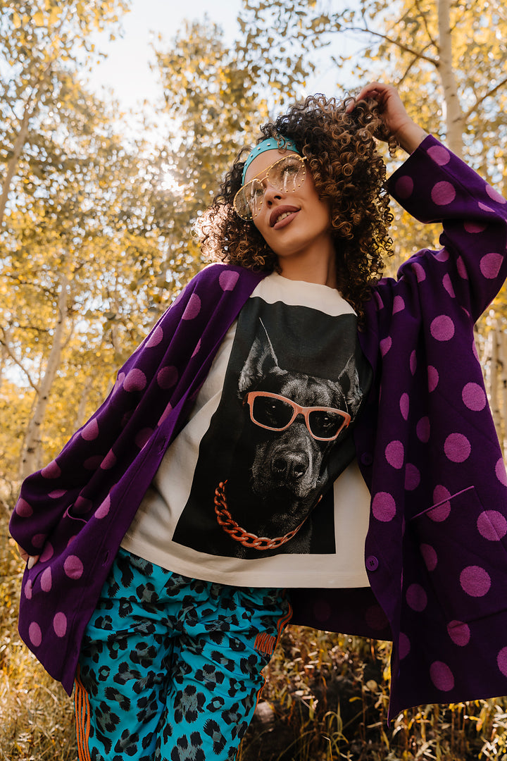 WKND Doberman Graphic Tee - Orange