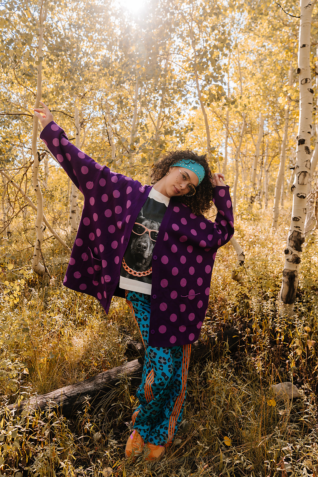 High Vibrations Polka Dot Cardigan