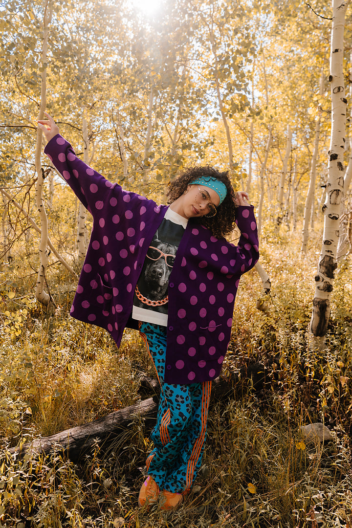 High Vibrations Polka Dot Cardigan