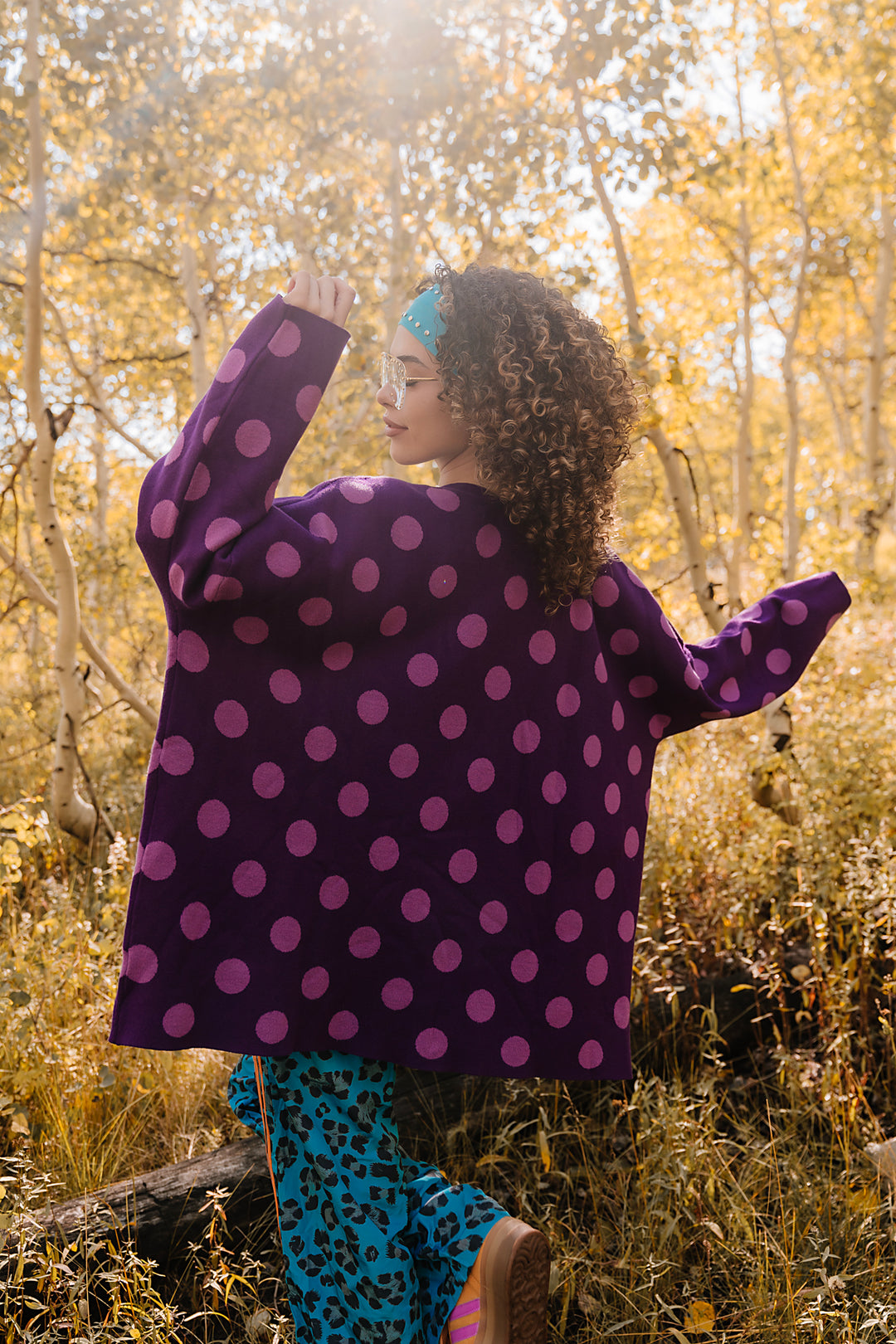 High Vibrations Polka Dot Cardigan