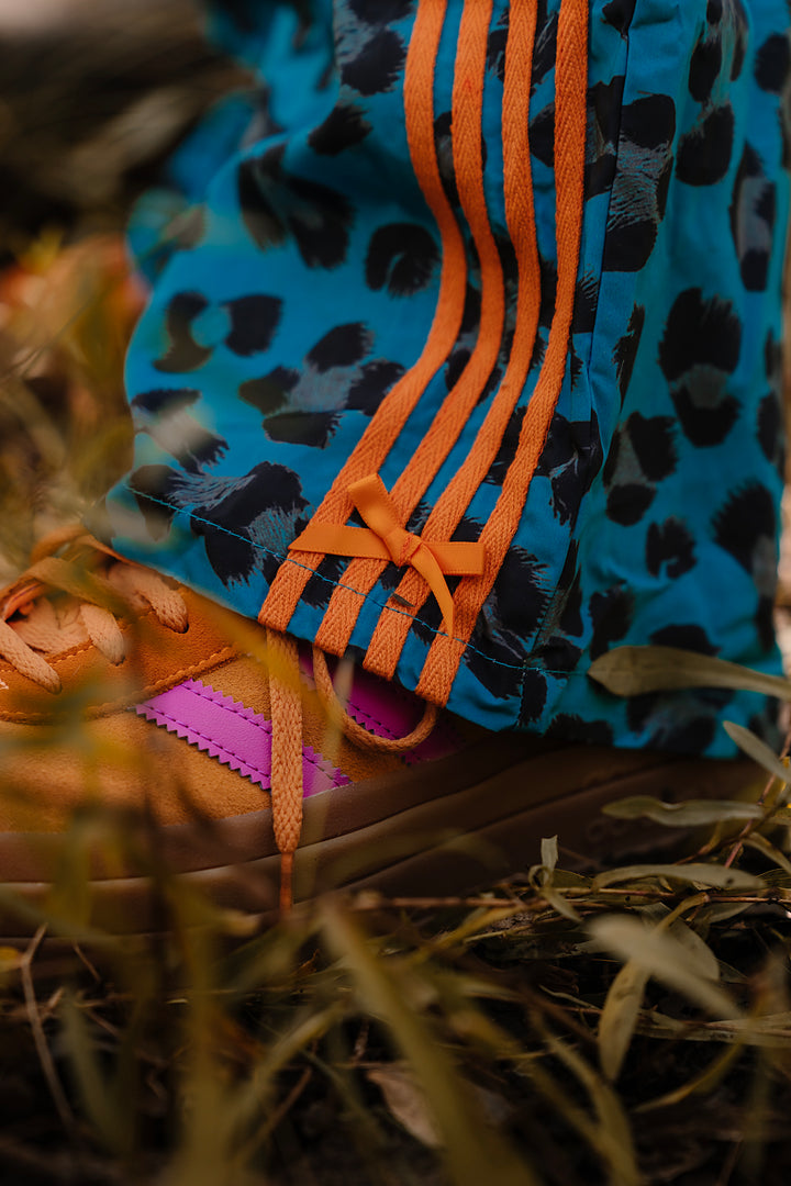WKND Track Pants - Blue Leopard