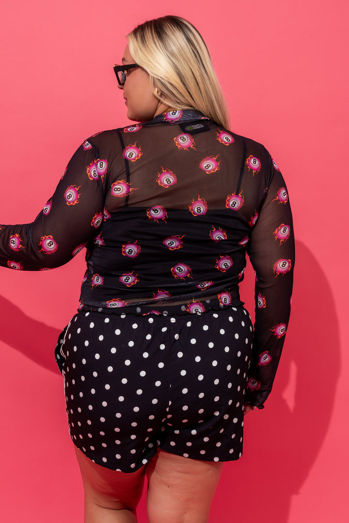 Lucky Flame Mesh Top
