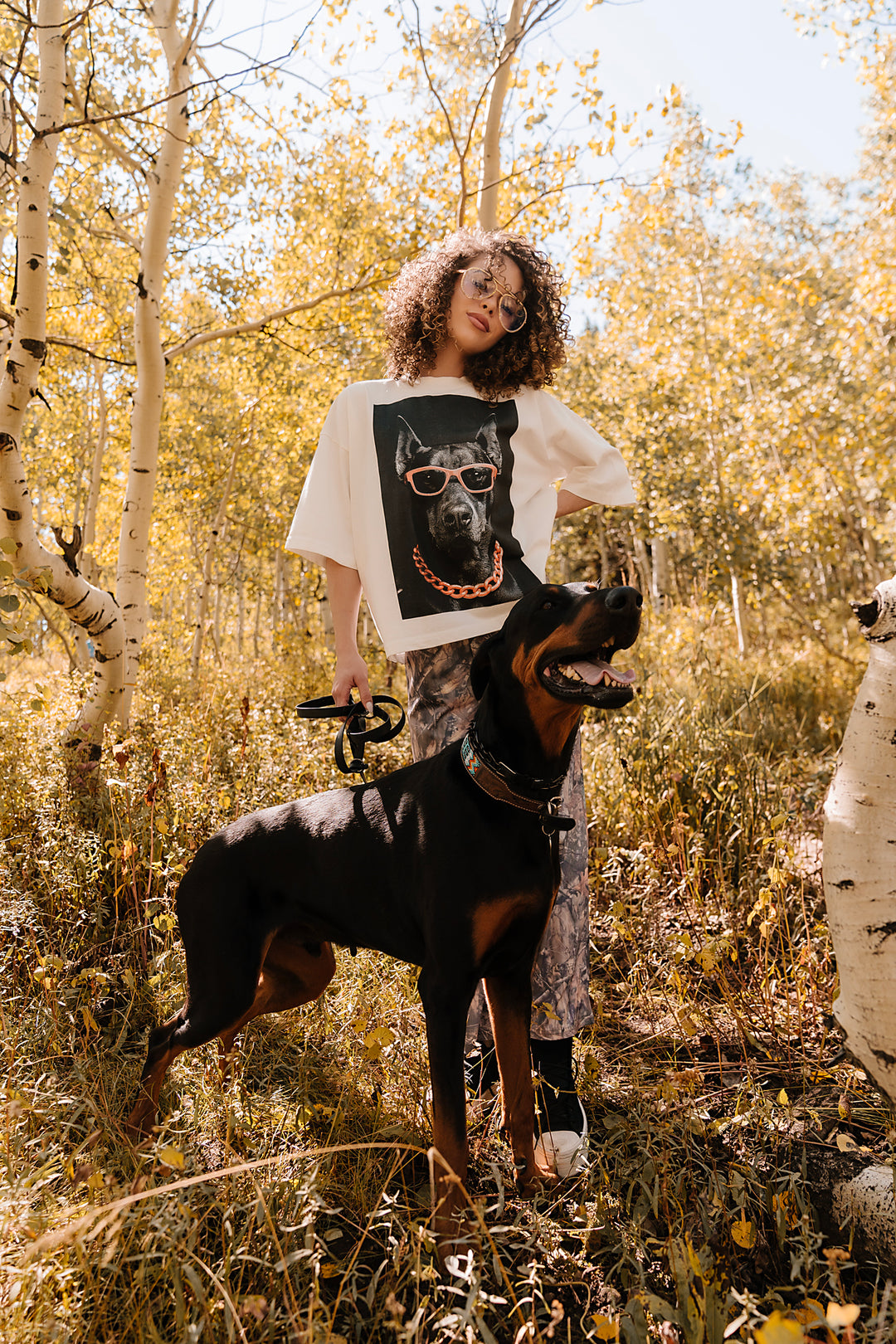 WKND Doberman Graphic Tee - Orange
