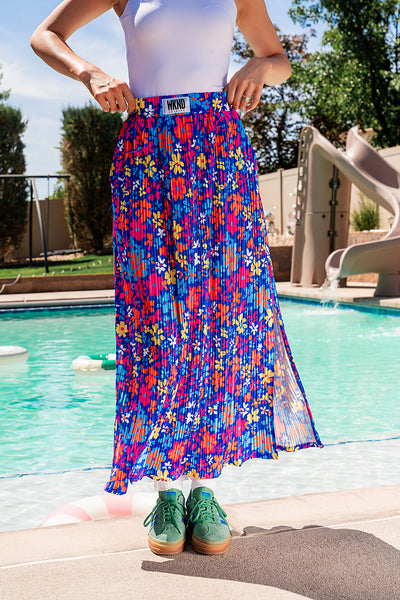 Sun-Kissed Plisse Skirt
