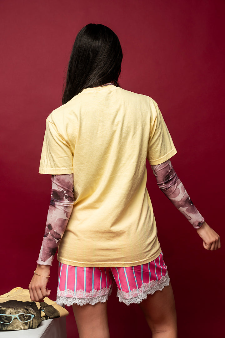 WKND Doberman Graphic Tee - Yellow