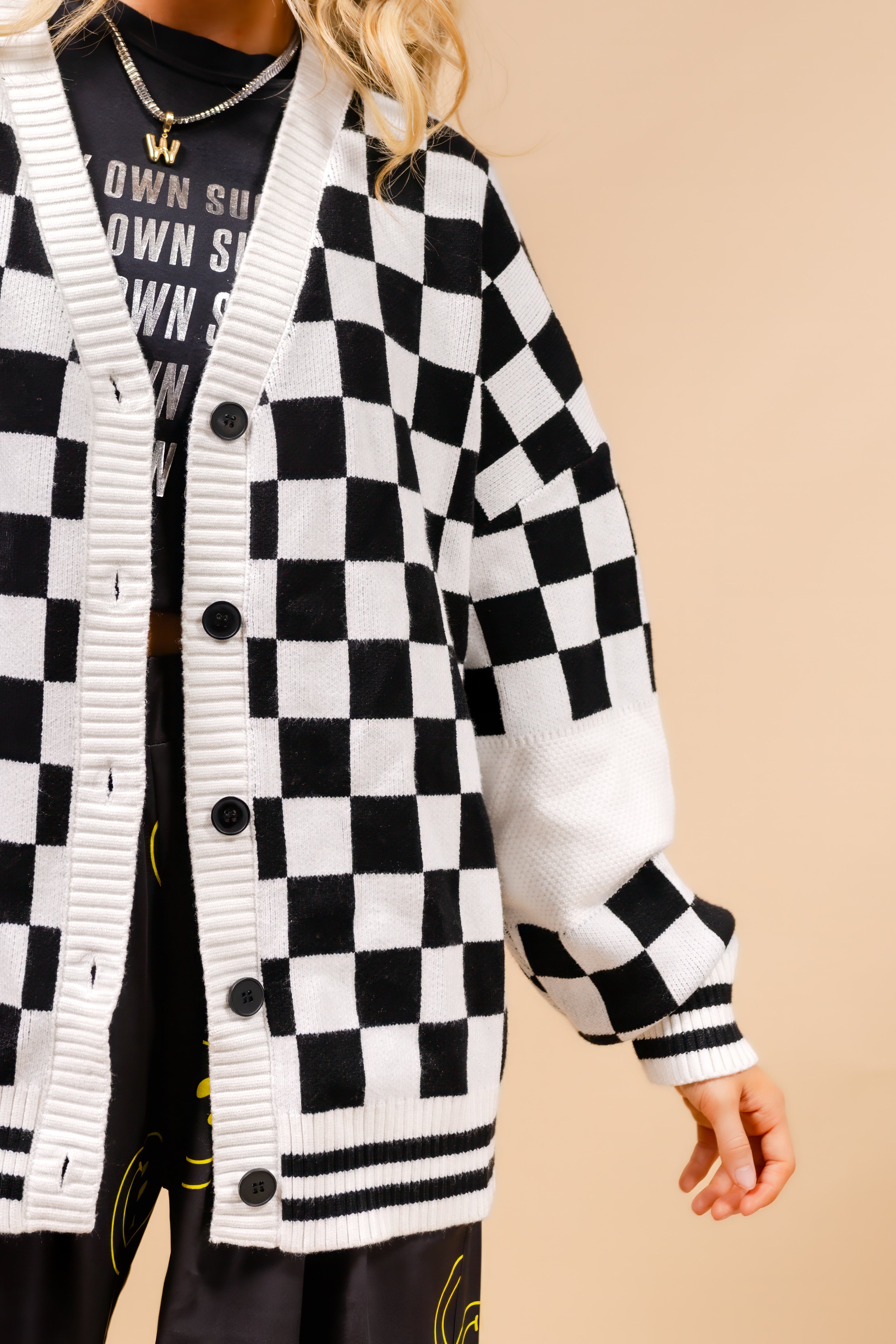 カーディガン COOTIE / Crazy Checkered Cardigan The Chexx Oversized Cardigan – WKND Chasers