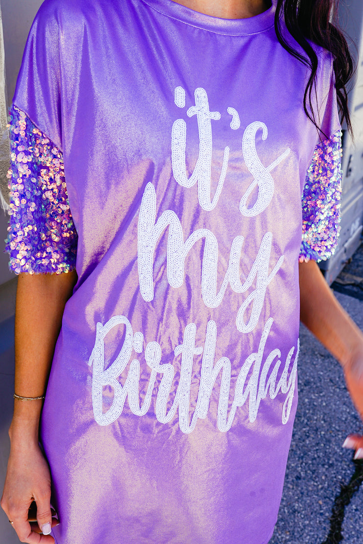 It's My Birthday Tee Shirt Dress