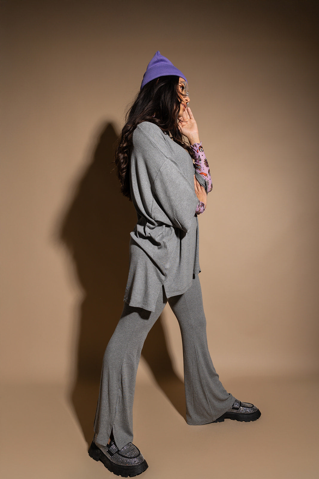 Day Dreamer Ribbed Pant Set - Stone Grey [S-3X] – WKND Chasers