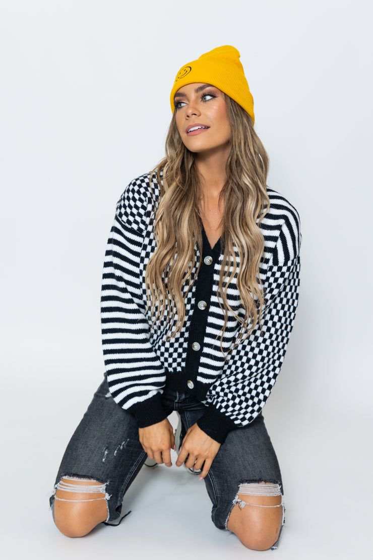 Reality Check & Striped Cardigan *2 colors available*