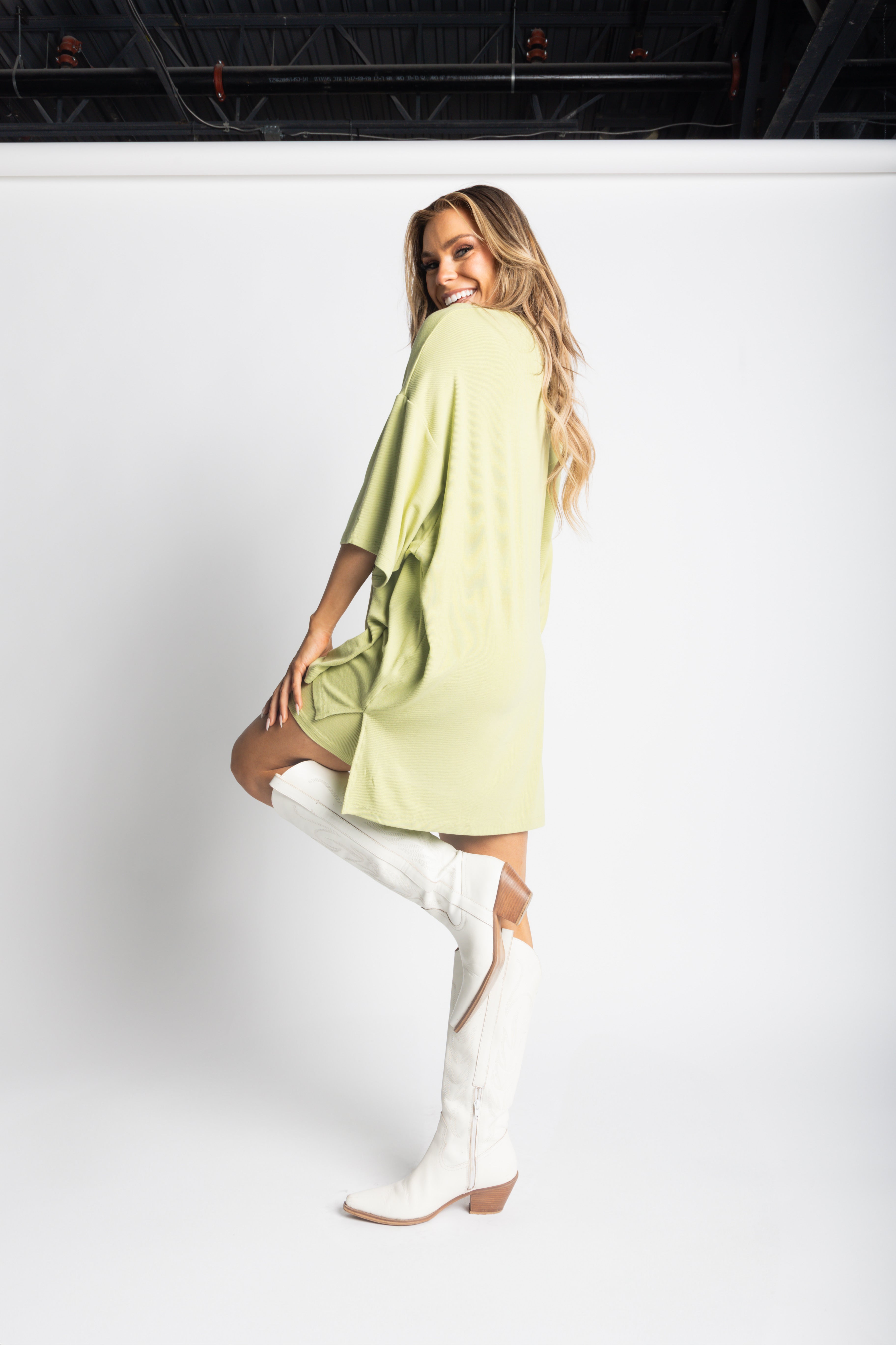 Day Dreamer Ribbed Biker Set [S-3X] - Matcha – WKND Chasers