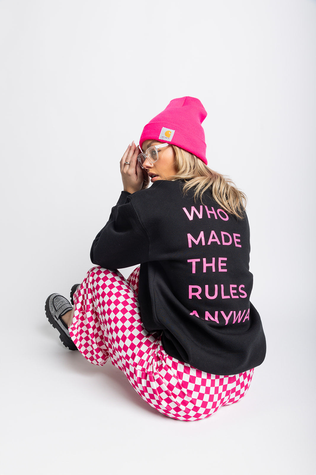 Bend the Rules Crewneck - Pink [S-3X]