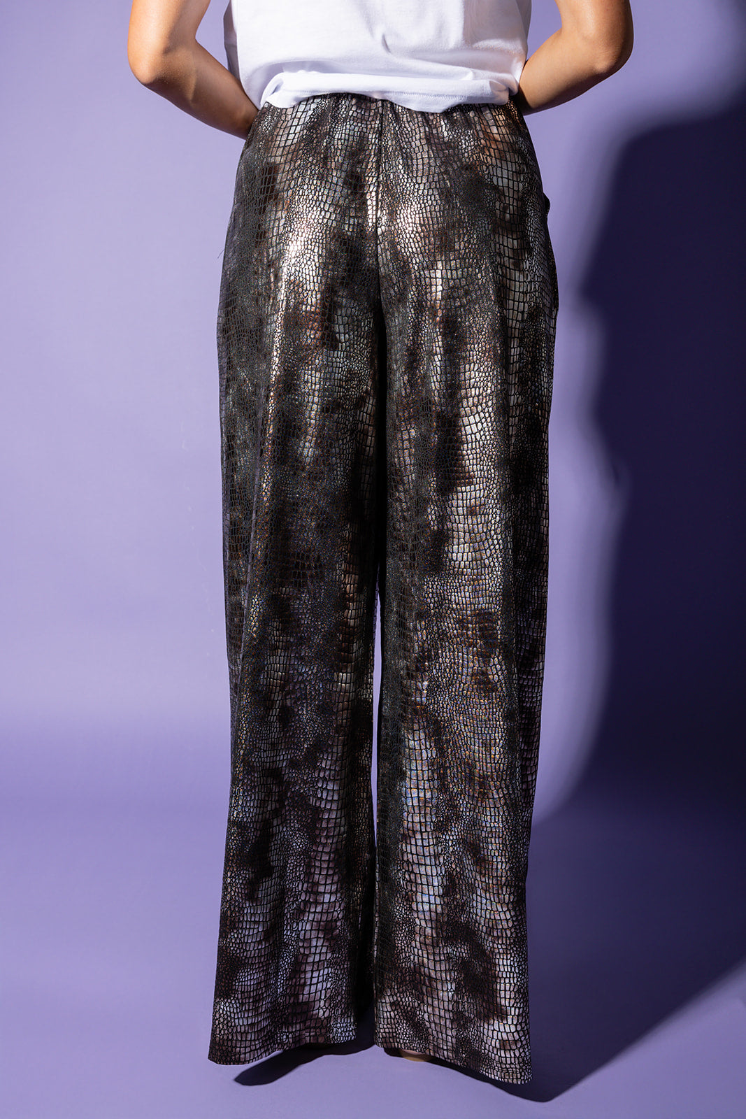 Told You So Metallic Shimmer Pants [S-3X]