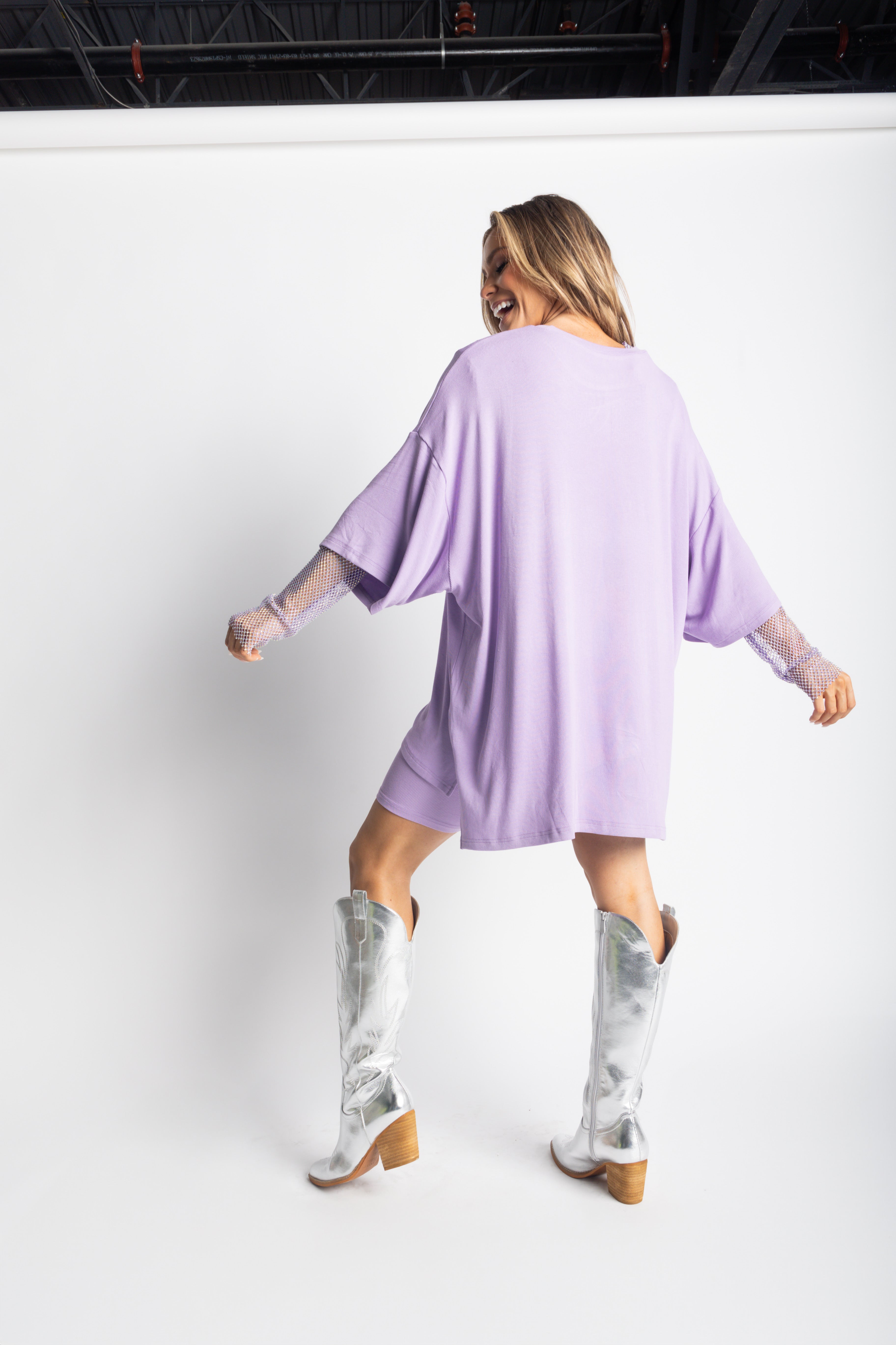Day Dreamer Ribbed Biker Set [S-3X] - Lavender – WKND Chasers