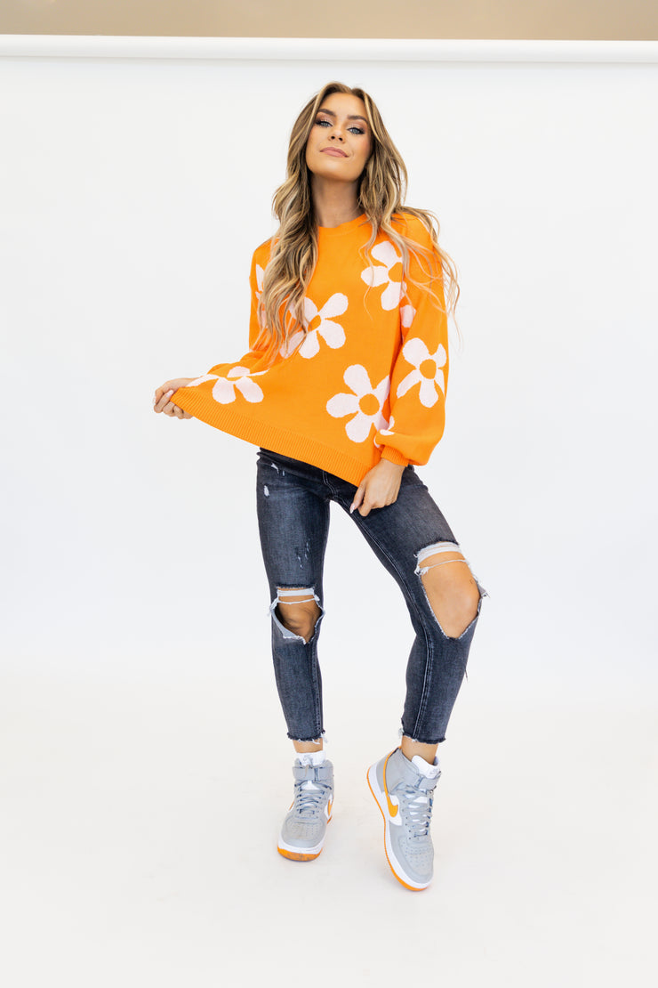 Take a Hint Floral Sweater *2 colors available*