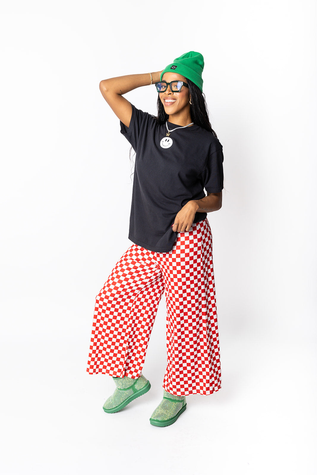 My Reputation Checkered Pants - Red