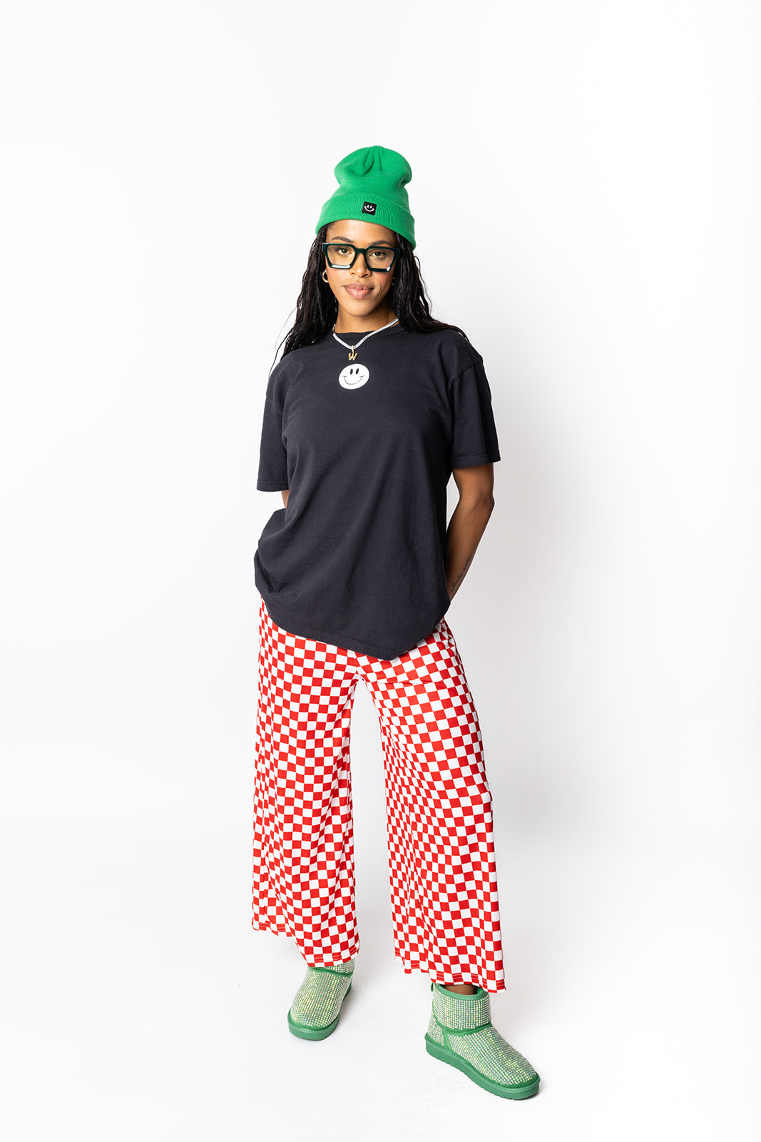 My Reputation Checkered Pants - Red