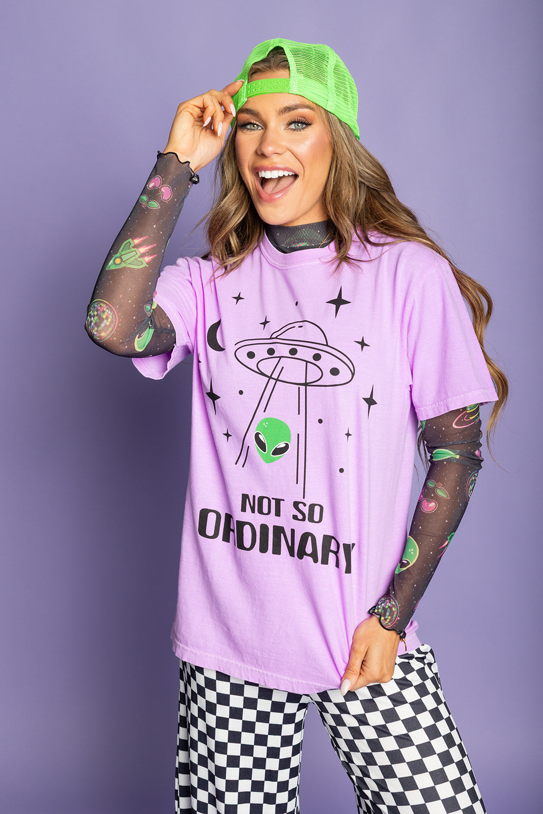 Cosmic Crush Mesh Top