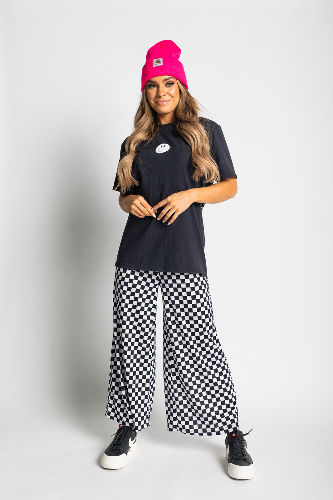 My Reputation Checkered Pants - Black