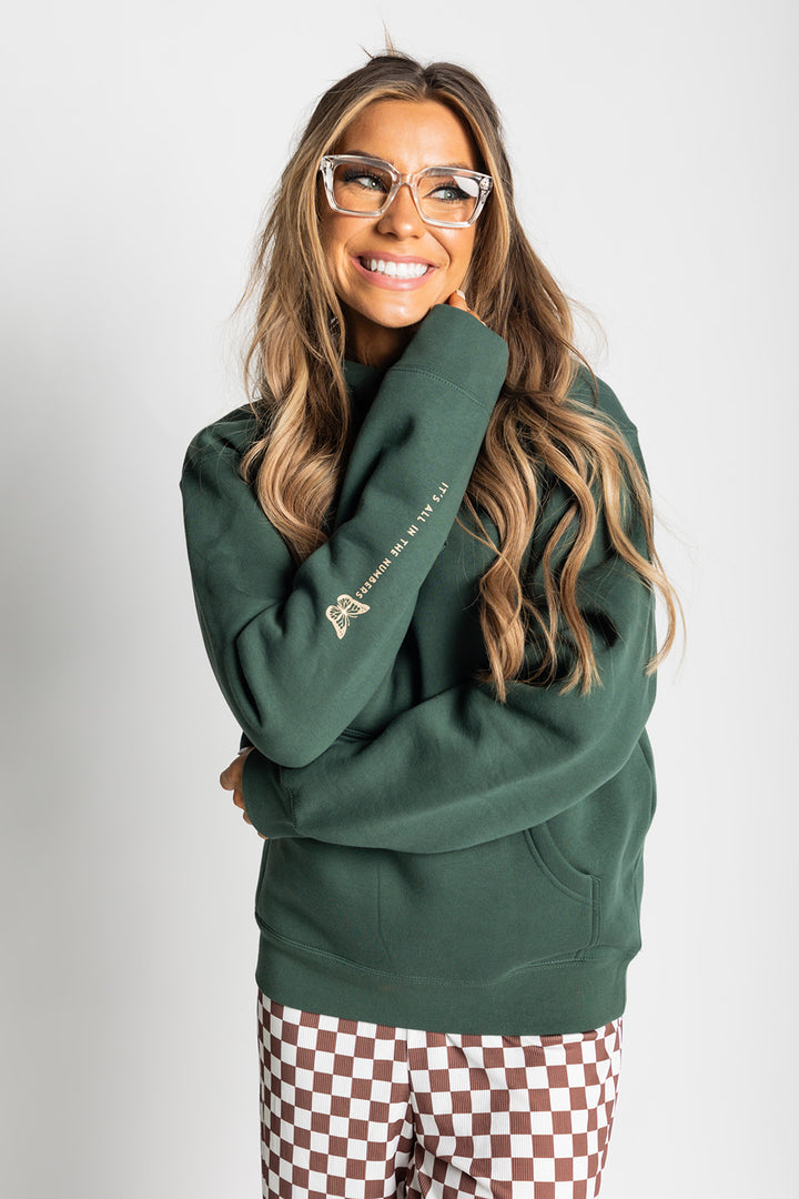 Angel Numbers Hoodie - Forest Green [S-3X]