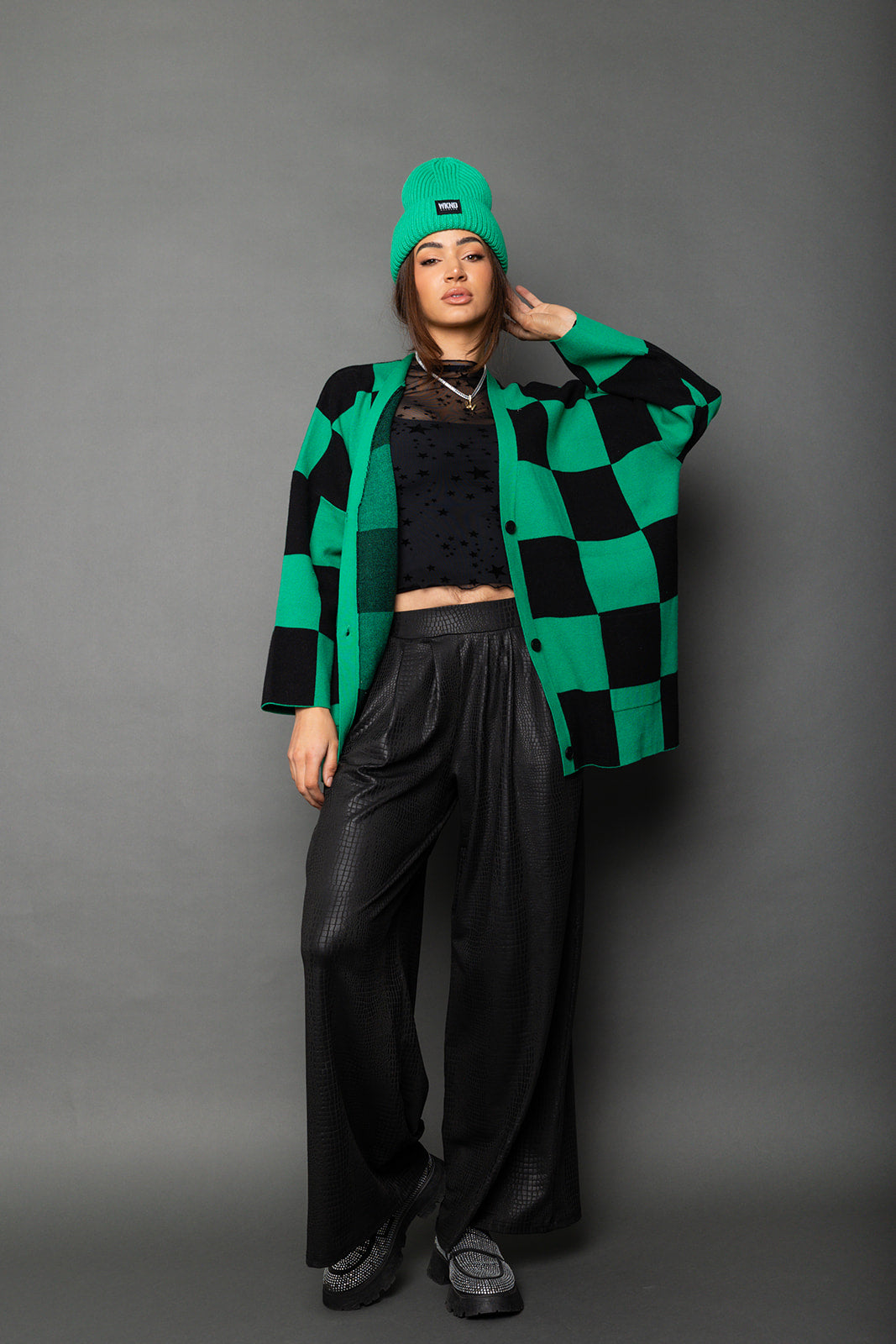 That's a Green Flag Cardigan