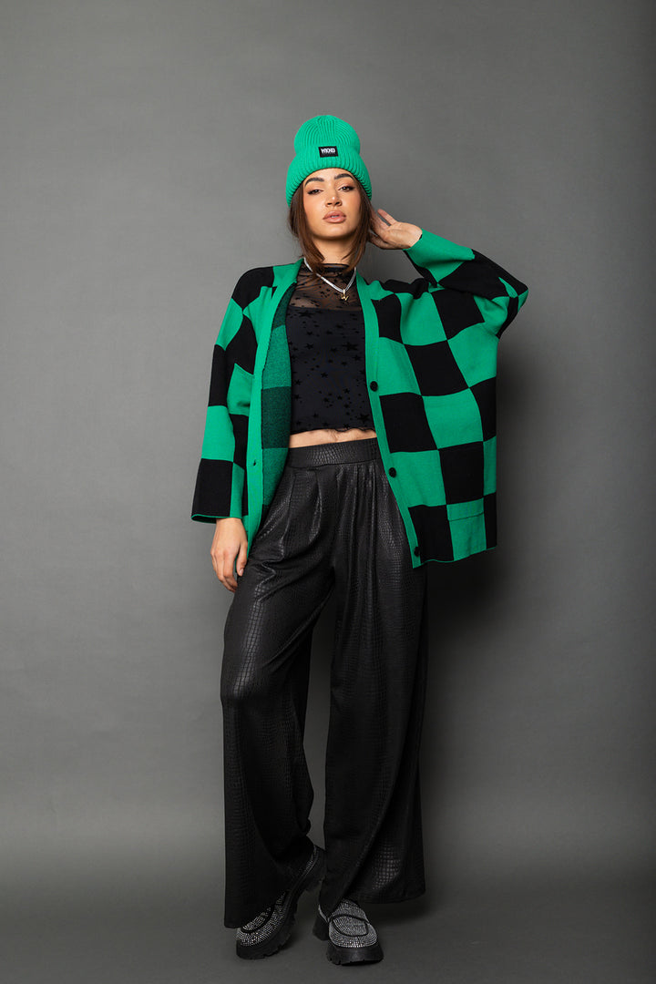 That's a Green Flag Cardigan