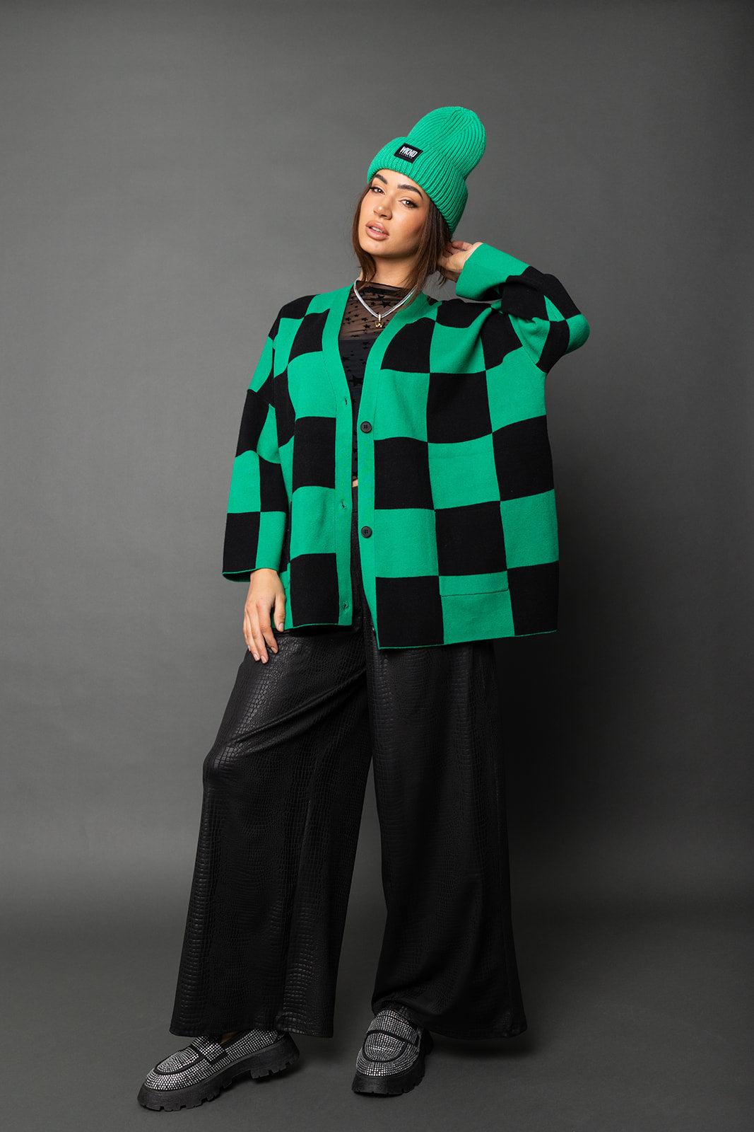 That's a Green Flag Cardigan