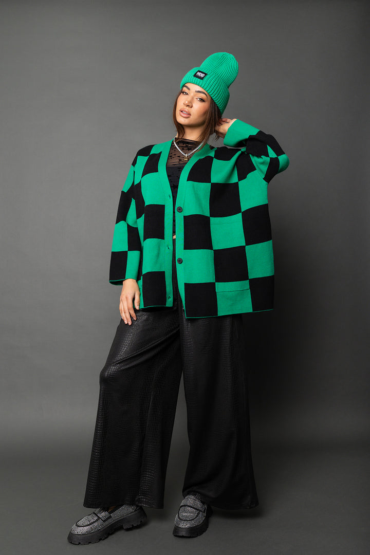 That's a Green Flag Cardigan