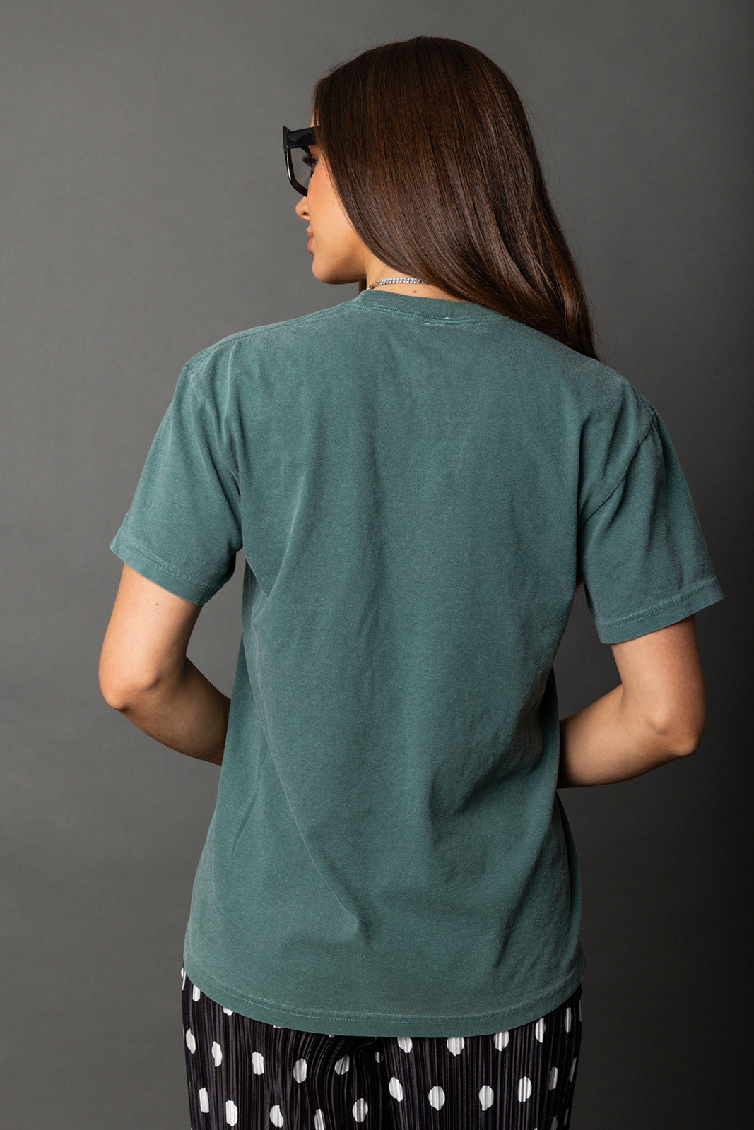 Lucky Girl Cherry Tee - Emerald