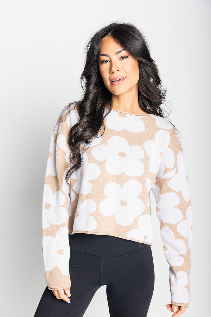 Whimsical Floral Sweater