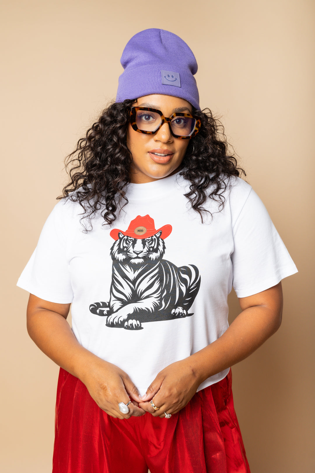 Can't Be Tamed Tiger Tee - White