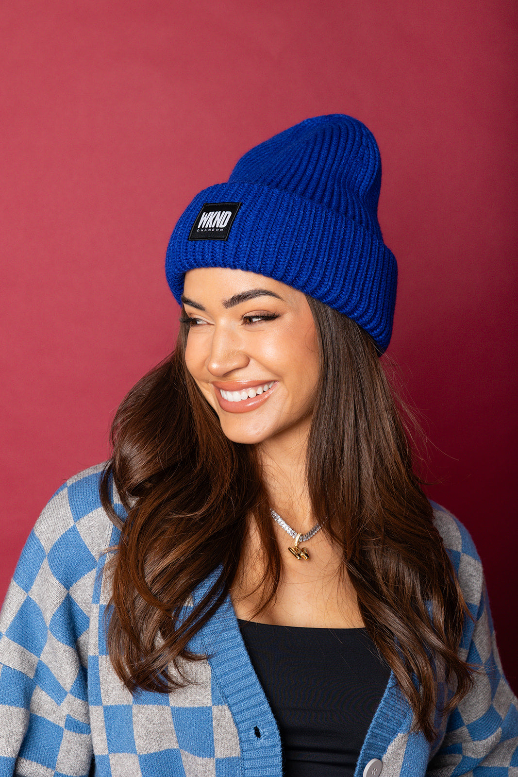 She's That Girl Knit Beanie - Blue